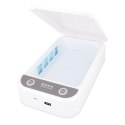 Sterylizator UV Powerton, do telefonów komórkowych i biżuterii, do 6,5", 10 W, biała