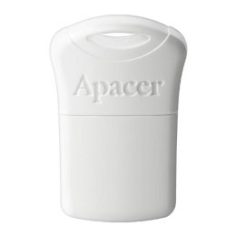 Apacer USB flash disk, USB 2.0, 64GB, AH116, biały, AP64GAH116W-1, USB A, z osłoną