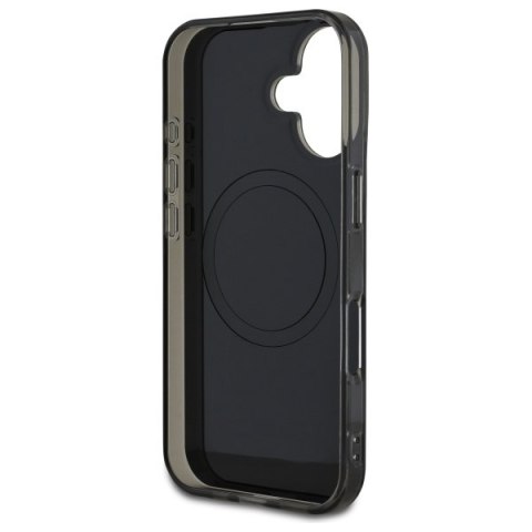 Mercedes MEHMP16S23HRSK iPhone 16 6.1" czarny/black hardcase MB Double Layer Crossed Lines MagSafe