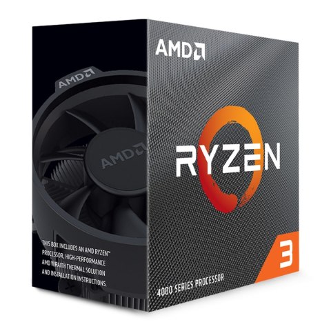 AMD | Ryzen 3 4100 | 3,8 GHz | AM4 | Wątki procesora 8 | AMD | Rdzenie procesora 4