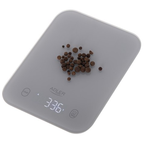 Waga kuchenna Adler | AD 3181g | Podziałka 1 g | Typ wyświetlacza LED | Szary