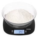 Waga kuchenna Adler z miską | MS 3179b | Podziałka 1 g | Typ wyświetlacza LCD | Czarny