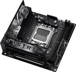 Asus | ROG STRIX X870-I GAMING WIFI | Rodzina procesorów AMD | Gniazdo procesora AM5 | DDR5 DIMM | Obsługiwane interfejsy dysków