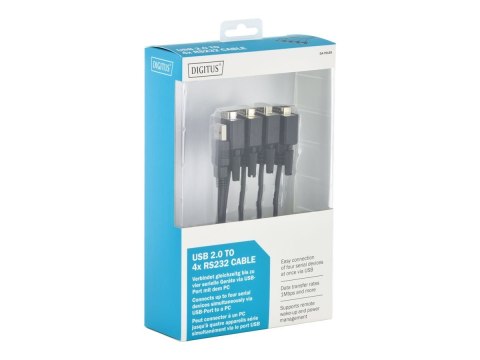 Digitus | Kabel USB 2.0 do 4xRS232 | DA-70159 | Adapter USB do portu szeregowego