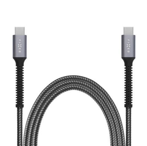 Fixed | Armor Cable USB-C/USB-C, 1,2 m, 240W | FIXDA-CC12-GR