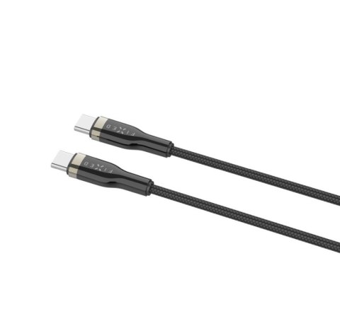 Fixed | Kabel w oplocie USB-C/USB-C, 2m, 100W | FIXDB-CC2-BK