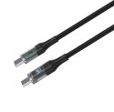 Fixed | Kabel USB-C/USB-C z wyświetlaczem, obsługa PD, 2m, USB 2.0, 100W | FIXDD-CC2-BK