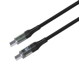 Fixed | Kabel USB-C/USB-C z wyświetlaczem, obsługa PD, 2m, USB 2.0, 100W | FIXDD-CC2-BK