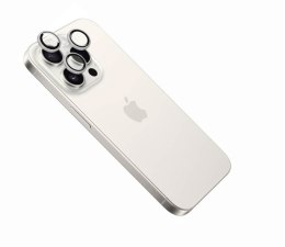 Szkło aparatu stacjonarnego | Apple | iPhone 16 Pro/16 Pro Max | Szkło hartowane | Biały tytan