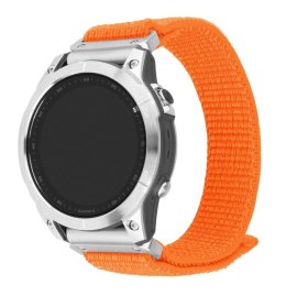 Stały | Sportowy pasek do Garmin QuickFit 26mm | 160-210 mm | Pomarańczowy | Nylon