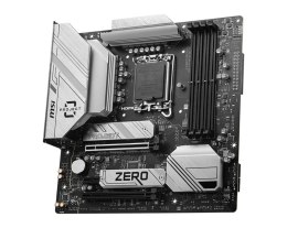 MSI B760M PROJECT ZERO | Rodzina procesorów Intel | Gniazdo procesora LGA1700 | DDR5 | Obsługiwane interfejsy dysków twardych SA