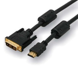 Kabel DVI (18+1) M- HDMI M, 3m, czarna, Logo, blistr