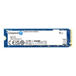 Kingston SSD | NV3 | 1000 GB | Format dysku SSD M.2 2280 | Interfejs dysku półprzewodnikowego PCIe NVMe Gen 4.0 (x4) | Prędkość 