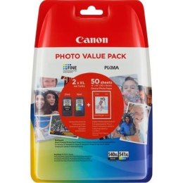 Canon | PG-540/CL-541 Photo Paper Value Pack | Czarny | Kolorowy (cyjan, magenta, żółty) | Wkład atramentowy / zestaw papieru