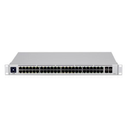 Ubiquiti | UniFi Switch | USW-48-POE | Zarządzalny L2 | Do montażu w szafie | Mbit/s | Porty 1 Gbps (RJ-45) w ilości 48 | MU-MiM