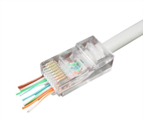 Wtyk RJ45 UTP 8P8C przelotowy 100 szt. Gembird