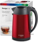 Bosch | Kettle | DesignLine TWK3P424 | Electric | 2400 W | 1.7 L | Stainless steel | 360° rotational base | Red