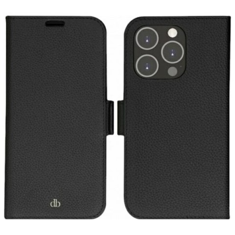 Etui dbramante 1928 New York 2w1 Wallet do iPhone 14 Pro czarny/black