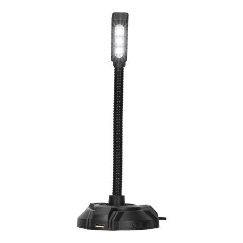 HP, do gry mikrofon, DHP-1100C, czarny, Podświetlany RGB