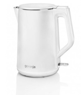 Gorenje | Kettle | K15DWW | Electric | 2200 W | 1.5 L | Plastic + metal | 360° rotational base | White