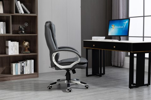 Activejet Fotel biurowy z masażem, podgrzewany YK7304 szary