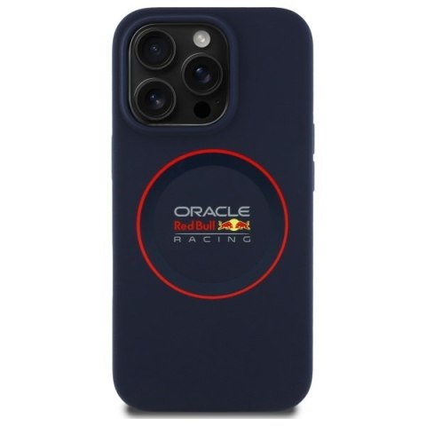 Red Bull RBHMP14L24SIILVR iPhone 14 Pro 6.1" hardcase granatowy/navy Silicone Red Ring MagSafe