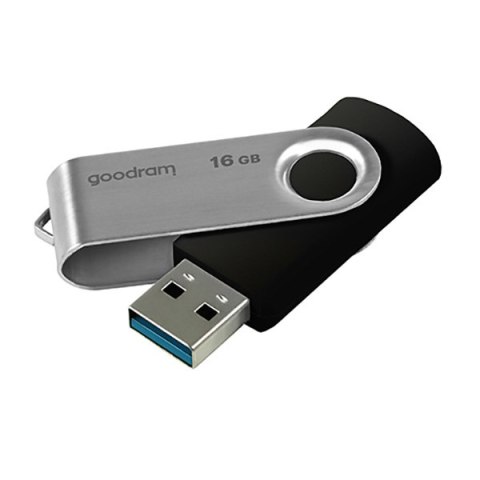 Goodram USB flash disk, USB 3.0 (3.2 Gen 1), 16GB, UTS3, czarny, UTS3-0160K0R11, USB A, z obrotową osłoną
