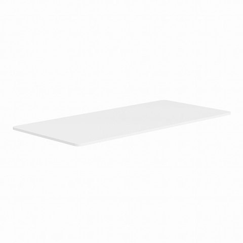 Blat biurka, biała, 160x75x1,8 cm, laminowana płyta wiórowa, Powerton