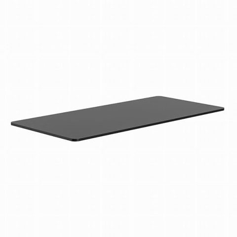 Blat biurka, czarna, 160x75x1,8 cm, laminowana płyta wiórowa, Powerton