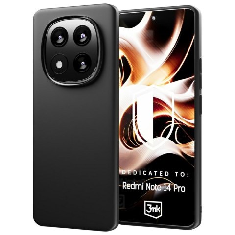 3MK Matt Case Redmi Note 14 Pro czarny/black