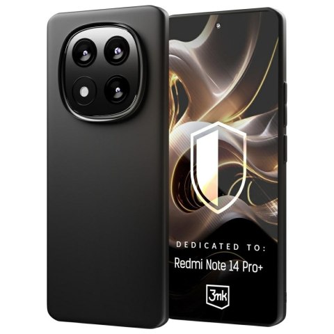 3MK Matt Case Redmi Note 14 Pro+ czarny/black