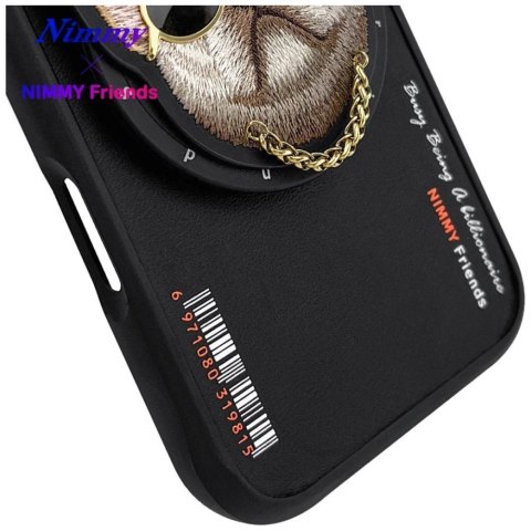 Etui Nimmy Glasses Cool Dog MagSafe do iPhone 16 czarny