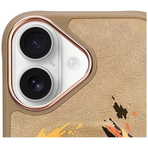 Etui Nimmy Tygrys MagSafe do iPhone 16 jasnobrązowy