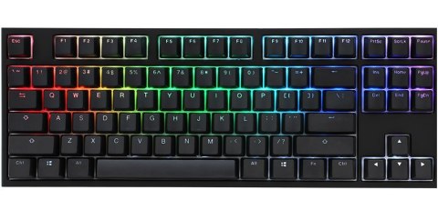 Klawiatura gamingowa Ducky One 2 TKL PBT, MX-Speed-Silver, RGB LED - czarna