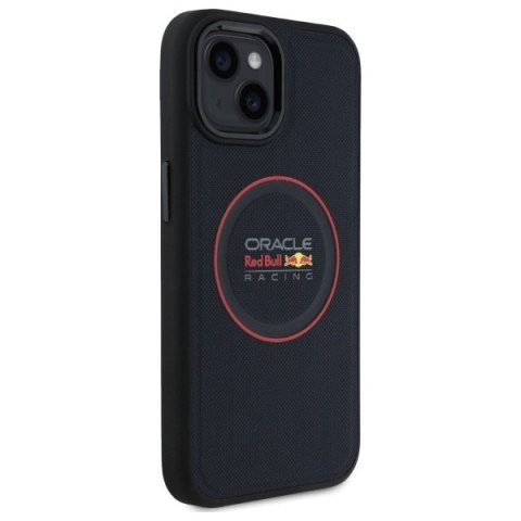 Red Bull RBHMP14S24PUILVR iPhone 14 6.1" hardcase granatowy/navy Leather Red Ring MagSafe