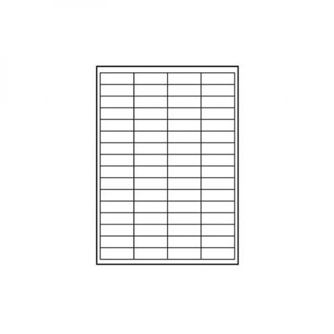 Logo etykiety 48.5mm x 16.9mm, A4, matowe, białe, 68 etykiety, 140g/m2, pakowany po 25 szt., do drukarek atramentowych i laserow