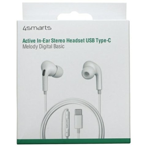 4smarts Słuchawki Melody Digital Basic USB-C z przetwornikiem D/A biały/white 465590