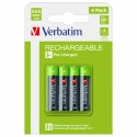 Verbatim Akumulator NiMH AAA 950mAh Premium HR03 4szt czarny/black 49514