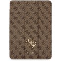 Guess GUFC13RM24PS4SGW iPad Air 13" 2024 brązowy/brown Magnetic 4G Big Logo