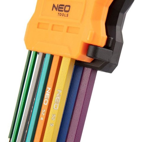 Długie klucze imbusowe 09-512, NEO TOOLS