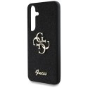 Etui Guess Fixed Glitter Big 4G Metal Logo do Samsung Galaxy S25 Plus czarny