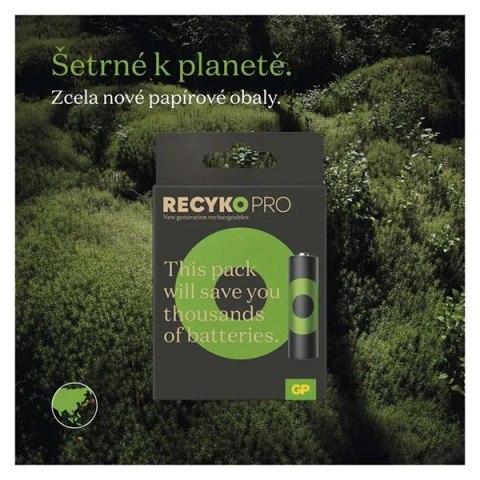 Akumulatorki, AA (HR6), 1.2V, 2000 mAh, GP, kartonik, 6-pack, ReCyko Pro