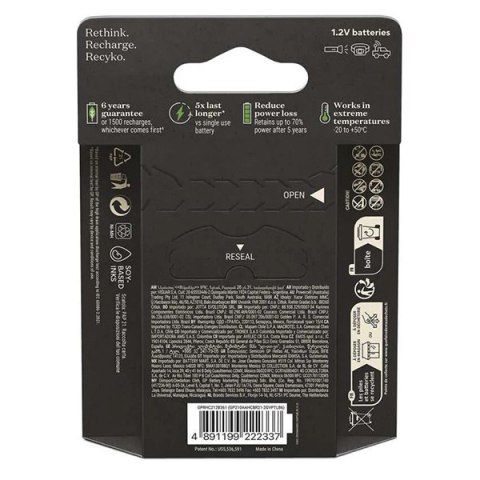 Akumulatorki, AA (HR6), 1.2V, 2000 mAh, GP, kartonik, 6-pack, ReCyko Pro