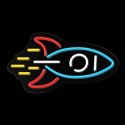 Neon PLEXI LED ROCKET multicolor NNE18 Neolia