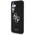 Etui Guess Silicone Big 4G Logo Bottom Script Samsung Galaxy S25 czarny
