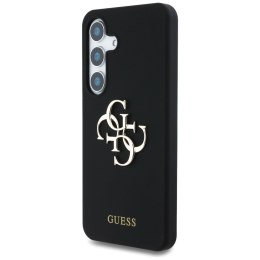 Etui Guess Silicone Big 4G Logo Bottom Script Samsung Galaxy S25 czarny