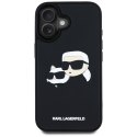 Etui Karl Lagerfeld HC 3D Rubber Double Heads do iPhone 16 czarny