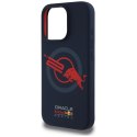 Etui Red Bull HC Silicone ORBR20 Logo Red Lining do iPhone 16 Pro MagSafe granatowy