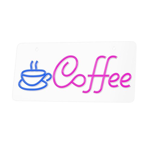 Neon PLEXI LED COFFEE pink blue NNE11 Neolia
