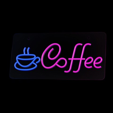Neon PLEXI LED COFFEE pink blue NNE11 Neolia